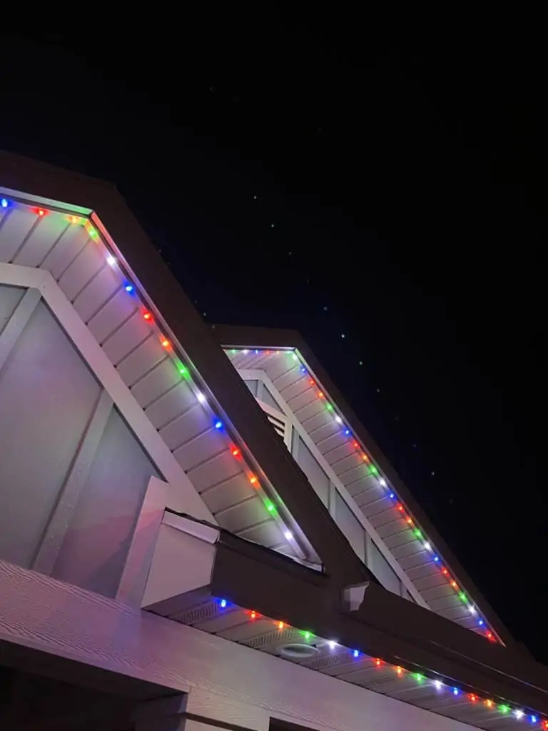 Programmable Christmas Lights Installation